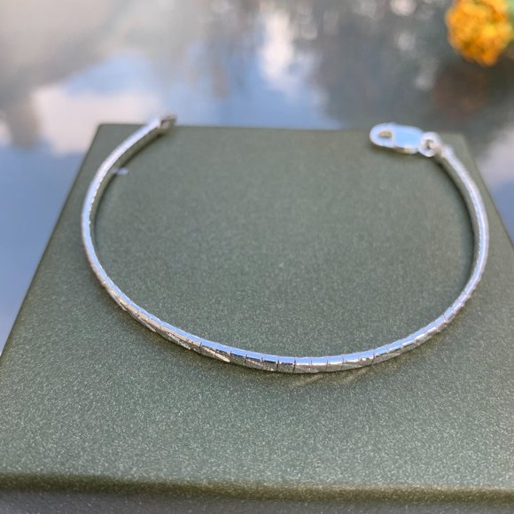 NWOT 7.5” Italian Silver Bracelet - Picture 4 of 7
